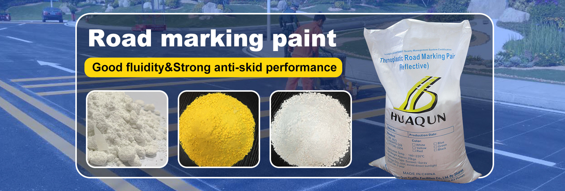 qualité peinture thermoplastique de marquage routier usine