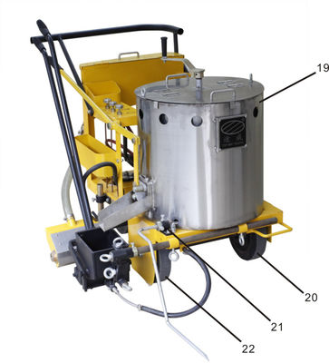 Acheter Équipement de marquage de revêtement de sol en thermoplastique, machine de marquage de lignes routières en thermoplastique fabrication en ligne