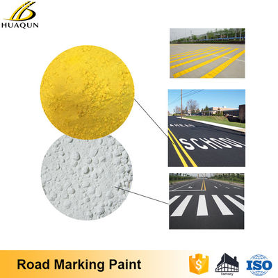 Acheter Excellent revêtement réfléchissant jaune et blanc poudre de marquage de route peinture thermoplastique fabrication en ligne