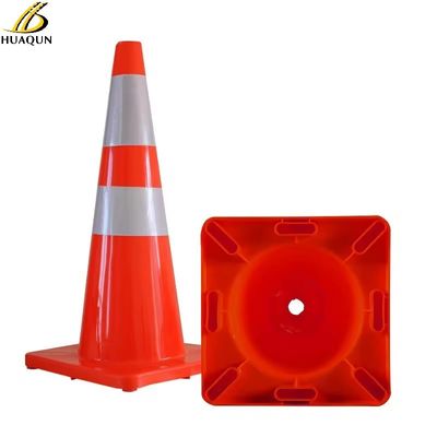 Acheter Les cônes flexibles orange de la route en PVC coniques de circulation sur mesure pour un avertissement efficace fabrication en ligne