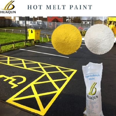 Acheter Peinture de marquage routier thermoplastique à haute réflectivité jaune et blanc ou personnalisée fabrication en ligne