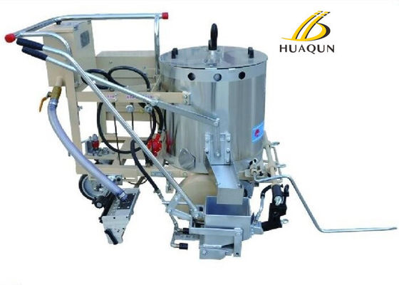 Acheter Machine manuelle de marquage de routes en thermoplastique personnalisée avec distributeur de perles de verre réglable fabrication en ligne