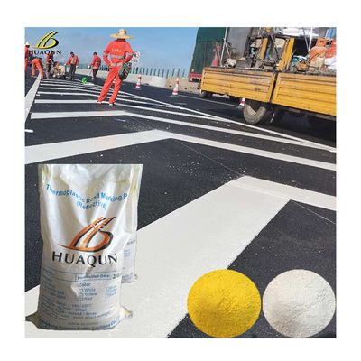 Acheter Peinture de ligne routière de couleur blanche jaune poudre de revêtement de circulation thermoplastique à froid Peinture de marquage routier fabrication en ligne