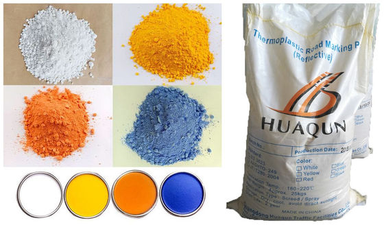 Acheter Peinture à séchage rapide à forte adhérence HOEM Blanc Jaune Bleu Orange Peinture thermoplastique de marquage routier fabrication en ligne