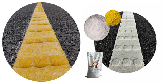 Acheter Séchage rapide Résistance à l'usure Résistance à l'usure Adhésion de haute qualité Peinture de marquage routier thermoplastique blanche jaune convexe personnalisable fabrication en ligne