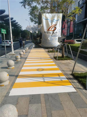 acheter Peinture de marquage routier Jaune blanc couleur revêtement de trafic poudre Thermoplastique Thermofusible peinture de marquage routier HUAQUN fabrication en ligne