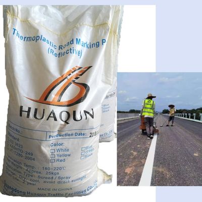 Acheter Peinture de marquage routier thermoplastique à haute réflectivité et durable pour le marquage routier avec billes de verre fabrication en ligne