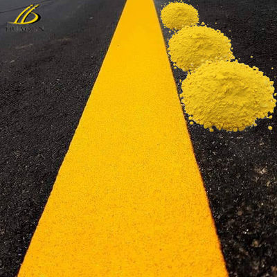 Acheter Poudre de peinture thermoplastique jaune de marquage routier à température d'application de 180°220°C pour des marquages de surface routière durables et très visibles fabrication en ligne