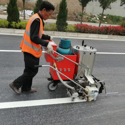 acheter Poudre de peinture de marquage de ligne de route réfléchissante de l'usine de Guangzhou avec des perles de verre pré-mélangées fabrication en ligne