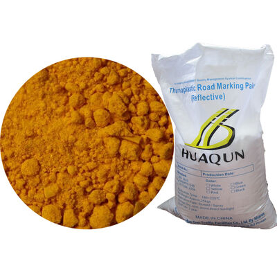 Acheter Peinture routière réfléchissante jaune thermoplastique en poudre pour pulvérisation, revêtement de signalisation routière à visibilité améliorée fabrication en ligne