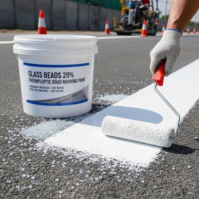 Acheter Peinture thermoplastique de marquage routier avec 20% de perles de verre pour une forte adhérence et un séchage rapide fabrication en ligne
