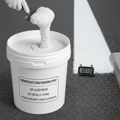 acheter Peinture thermoplastique de marquage routier avec 20% de perles de verre pour un séchage rapide (3-10 minutes) et une forte adhérence à l'asphalte et au béton fabrication en ligne