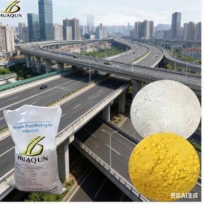 Acheter Perles de verre 20 pour cent peinture de marquage de route thermoplastique dur et résistant à l'abrasion fournissant des marquages à long terme sur la surface de la route fabrication en ligne