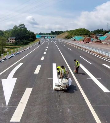Peinture de marquage thermo-plastique à fonder à chaud couleur jaune lisse et fluide