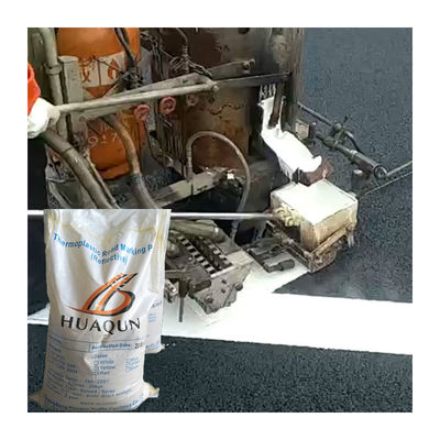 Peinture de marquage routier thermoplastique à haute réflectivité et durable pour le marquage routier avec billes de verre