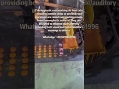 Peinture thermoplastique jaune blanche convexe