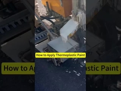 Peinture thermoplastique hautement visible pour les marquages routiers