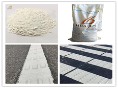 Peinture thermoplastique blanche convexe