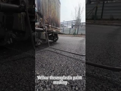 Peinture thermoplastique en poudre jaune pour marquage